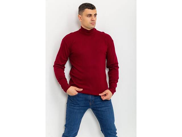 Свитер мужской однотонный, цвет бордовый, 161R1770 - Фото 1