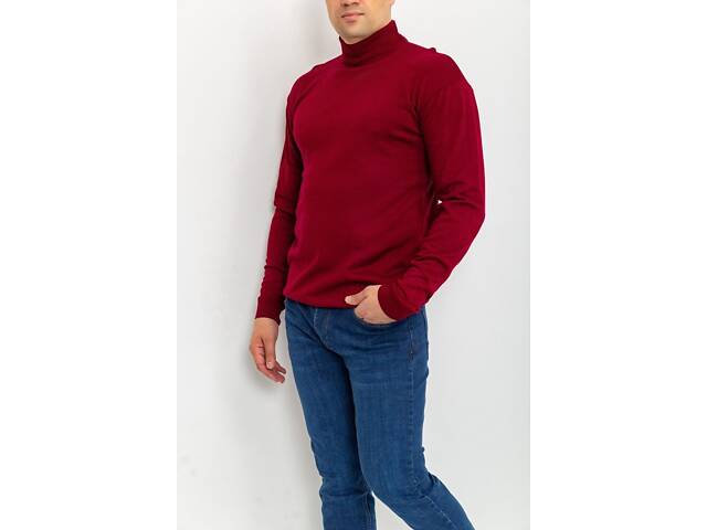 Свитер мужской однотонный, цвет бордовый, 161R1770 - Фото 3