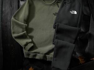 Худі Хаки + чорні штани принт TNF