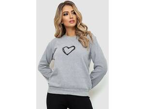 Світшот жіночий, колір світло-сірий, 238R57162