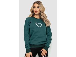 Світшот жіночий, колір темно-зелений, 238R57162