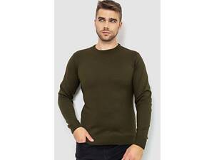 Свитер мужской однотонный, цвет хаки, 161R1770-1