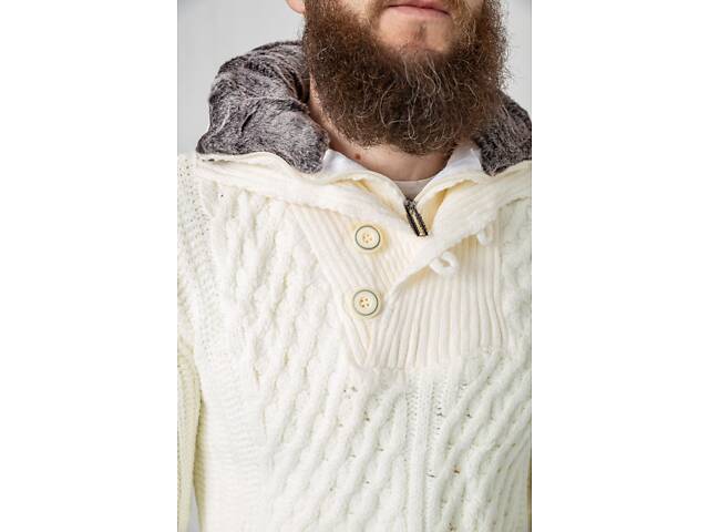 Свитер мужской, цвет белый, 214R10331 - Фото 5