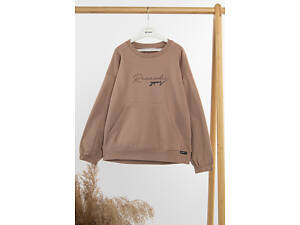 Свитшот для девочки 164 бежевый Viollen Girl kids ЦБ-00236166