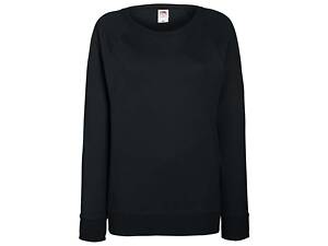 Свитшот Fruit of the loom Lightweight raglan sweat lady-fit S Черный (62-146-0)