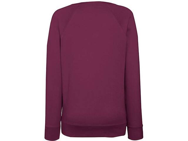 Свитшот Fruit of the loom Lightweight raglan sweat lady-fit M Бордовый (62-146-0) - Фото 2