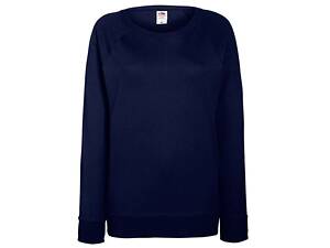 Свитшот Fruit of the loom Lightweight raglan sweat lady-fit S Темно-синий (62-146-0)