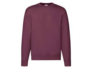 Світшот Fruit of the loom Premium set-in sweat M Бордовий (62-154-0)