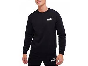 Світшот чоловічий Puma Essentials Small Logo Crew L Чорний (586682-01)