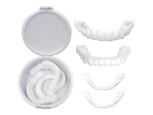 Съемные накладные виниры для зубов 2 шт — универсальные косметические виниры на верхние и нижние зубы для эстетической у