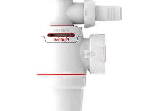 Сифон для кухонной мойки Neo Air 1½'×Ø40мм с подводом WIRQUIN (9542321)