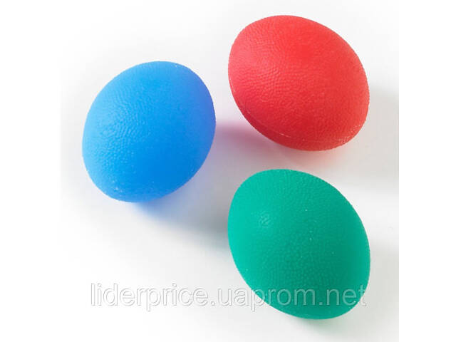 Силіконовий м'яч для реабілітації кисті - Ersamed SL-517 Оригінал! Червоний — жорсткий - Фото 1