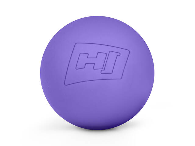 Силіконовий масажний м'яч 63 мм Hop-Sport HS-S063MB фіолетовий - Фото 1