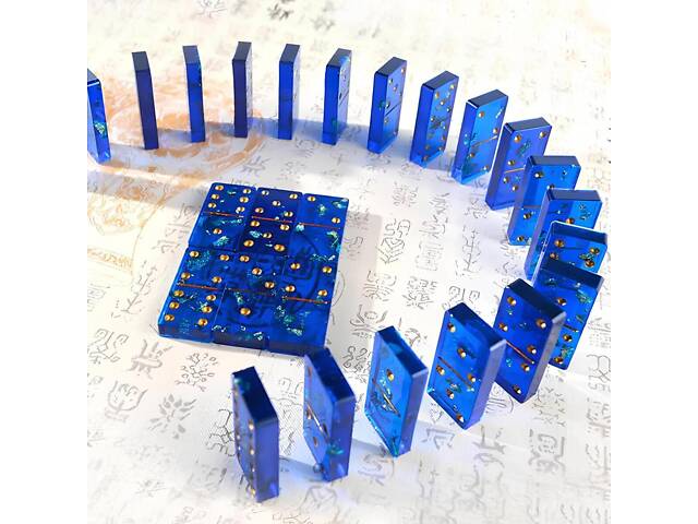 Силиконовая форма для домино RESTEQ 205х112х9 мм — форма для эпоксидной смолы, полимерной глины, мыла и других - Фото 5