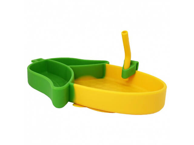 Силіконова тарілка з приборами Кукуруза Mega Zayka MGZ-0124 - Фото 3