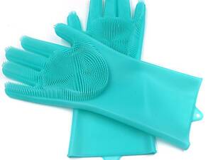 Силиконовые перчатки для мытья посуды 5511