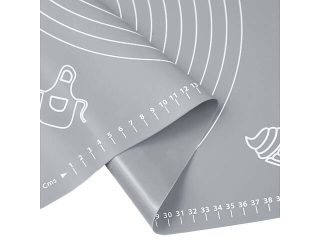 Силіконовий кондитерський килимок для розкочування тіста 50х70 см - Фото 5