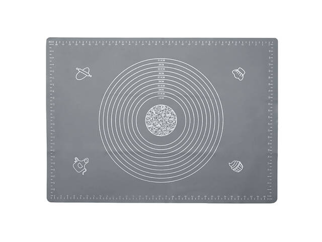 Силіконовий кондитерський килимок для розкочування тіста 50х70 см - Фото 6