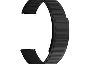 Силіконовий магнітний ремінець Primolux Magnet для годинника Amazfit Bip 5 / Bip 6 - Black