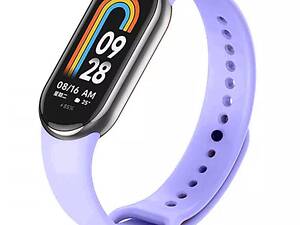 Силиконовый ремешок для Xiaomi Mi Band 8/9/10 Сиреневый / Elegant Purple