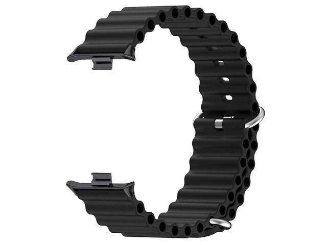 Силіконовий ремінець Primo Ocean для годинника Xiaomi Redmi Watch 5 / Xiaomi Smart Band 9 Pro - Black - Фото 2