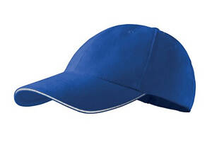 Кепка JHK MALFINI 6P SANDWICH-05/00 синій/білий застібка металева