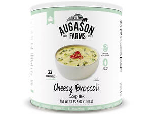 Сирний суп із броколі сублімований з великим терміном придатності 10 років Augason Farms, 32 порції