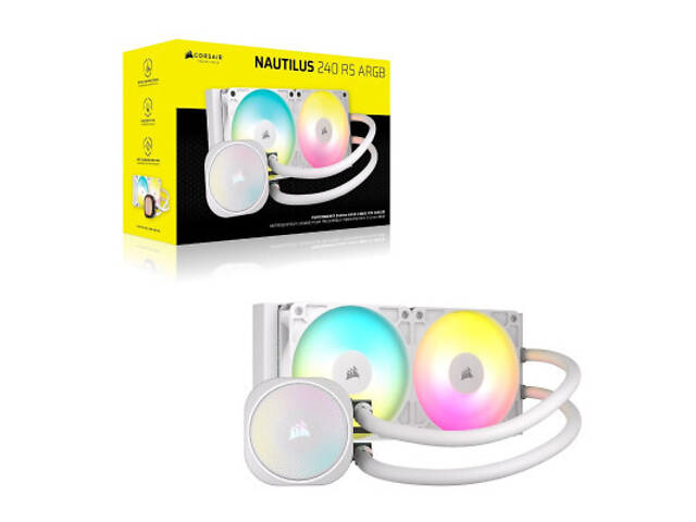 Система рідинного охолодження Corsair NAUTILUS 240 ARGB White (CW-9060094-WW) - Фото 5