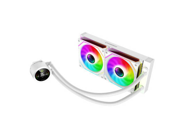 Система рідинного охолодження Gamemax IceBurg 240 Digital WH - Фото 2