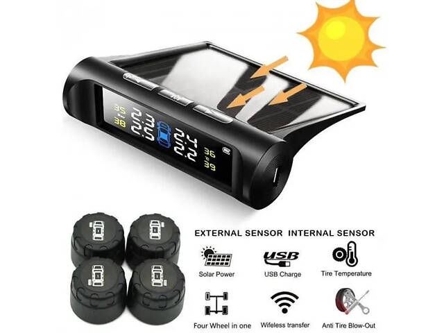 Система контроля давления в шинах TPMS+SOLAR внешние датчики - Фото 3