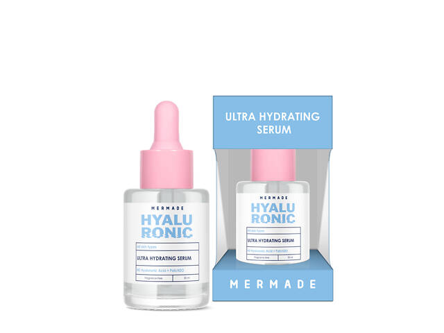 Сыворотка для лица увлажняющая Mermade 4D Hyaluronic Acid & PatcH2O 30 мл