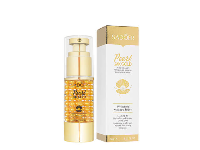 Сыворотка для лица увлажняющая отбеливающая Sadoer Pearl 24Gold 35 г SD58048