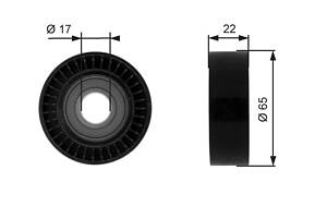 Відвідний/напрямний ролик, поліклиновий ремінь GATES T36257