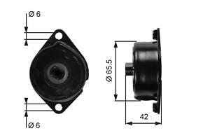 Натяжний пристрій, клиновий ремінь GATES T39090
