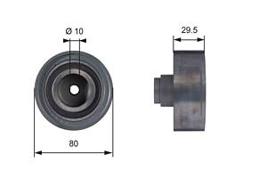 T42050 (7786-21343) Обвідний ролик ременя ГРМ GATES POWERGRIP IDLER