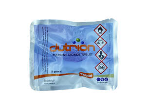Таблетки для знезараження води Dutrion Діоксид хлору 20 грам