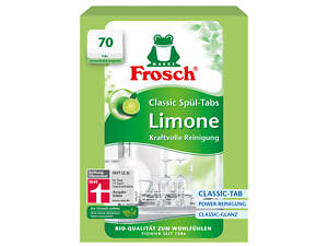 Таблетки для посудомоечных машин Frosch Лимон 70 шт. (4001499958694)