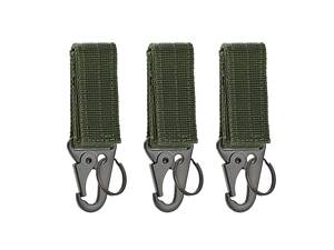Тактична пряжка карабін із кільцем для системи Molle, Primo TP1 набір 3 шт. - Olive