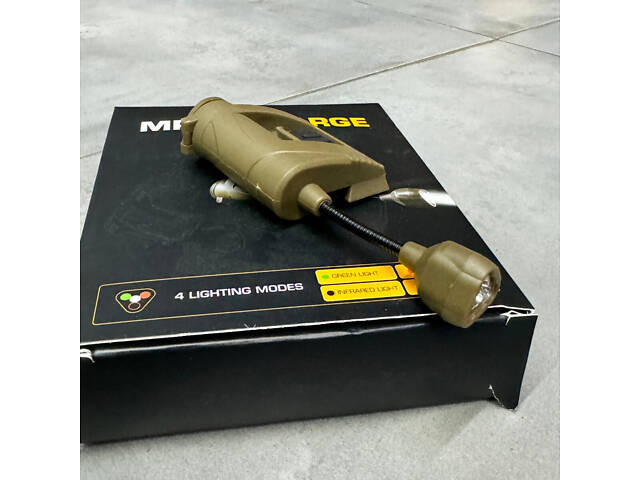 Тактический фонарь на шлем Spina LT-09 MPLS Charge, цвет Койот, режимы: Белый, Красный, Зеленый, ИК - Фото 4