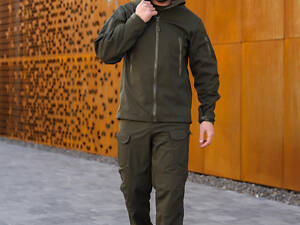 Тактичний Костюм Undolini Soft Shell Олива 56