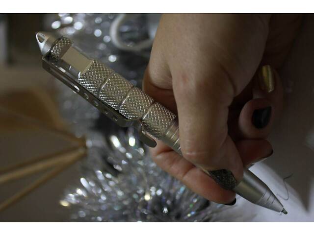 Тактична ручка зі склобієм (алюмінієва) - Фото 2