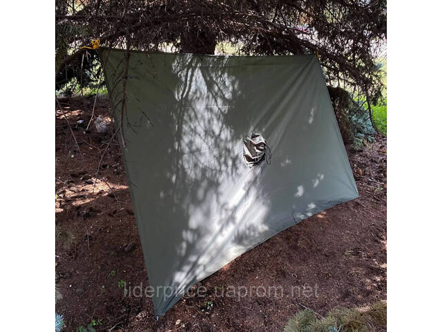 Тактичний пончо rip stop Ranger чорний (RA8922) - Фото 5