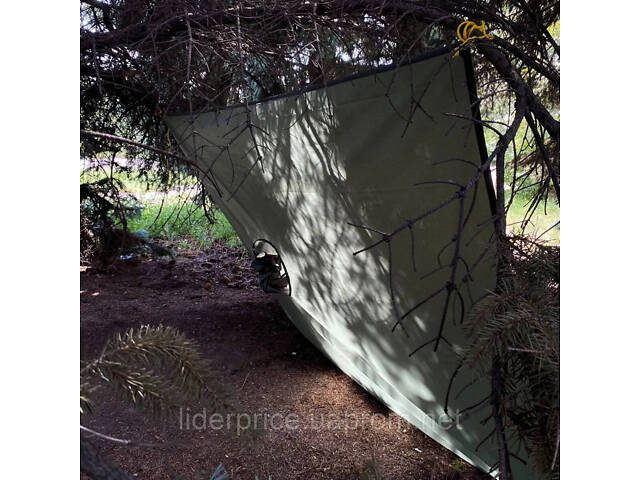 Тактичний пончо rip stop Ranger чорний (RA8922) - Фото 7