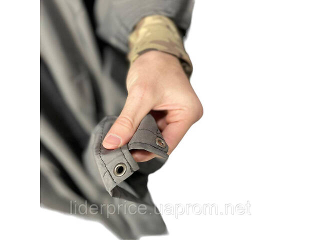 Тактичний пончо rip stop Ranger чорний (RA8922) - Фото 4