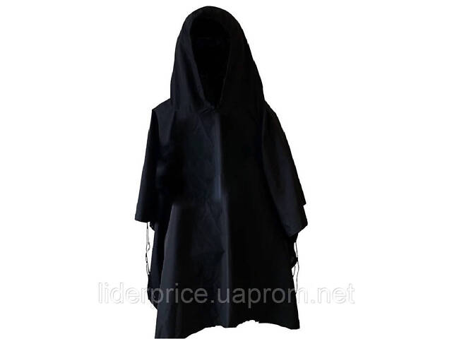 Тактичний пончо rip stop Ranger чорний (RA8922) - Фото 1