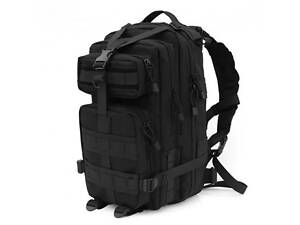 Тактичний рюкзак Tactic 1000D для військових, полювання, риболовлі, походів, подорожей та спорту. Колір чорний