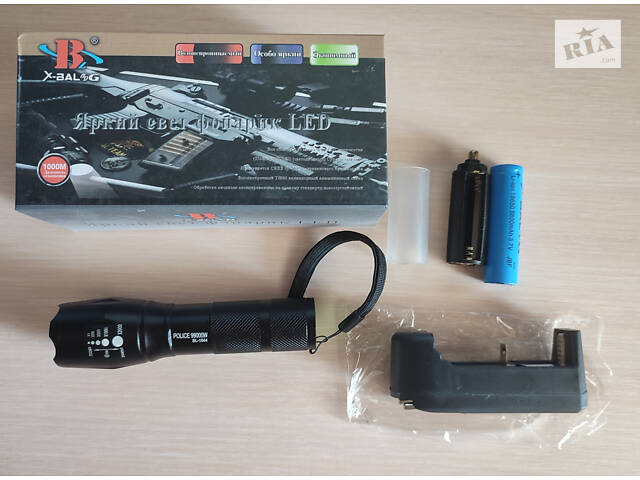 Тактический светодиодный фонарь Bailong Police BL-1844