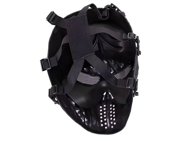 Тактическая маска Череп RESTEQ — защитная маска для страйкбола, пейнтбола, лыж, мотоспорта и экстрима, - Фото 4