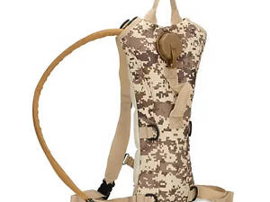 Тактическая питьевая система гидратор KMS (гидропак + рюкзак) Пиксель