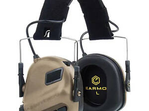 Тактические активные наушники Earmor М31 Койот